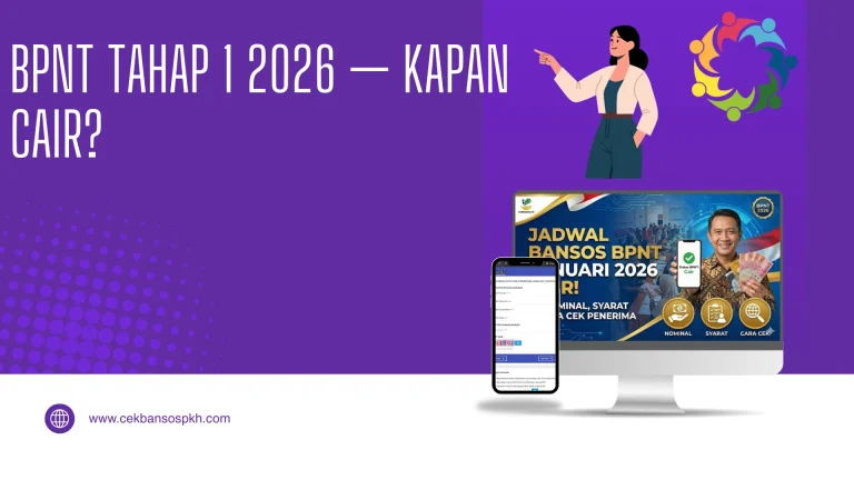 BPNT Tahap 1 2026 — Kapan Cair?