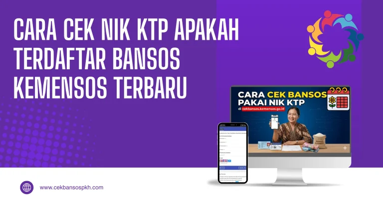 Cara Cek NIK KTP Apakah Terdaftar Bansos Kemensos Terbaru