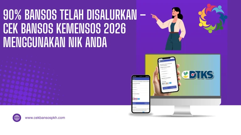 90% Bansos Telah Disalurkan – Cek Bansos Kemensos 2026 Menggunakan NIK Anda